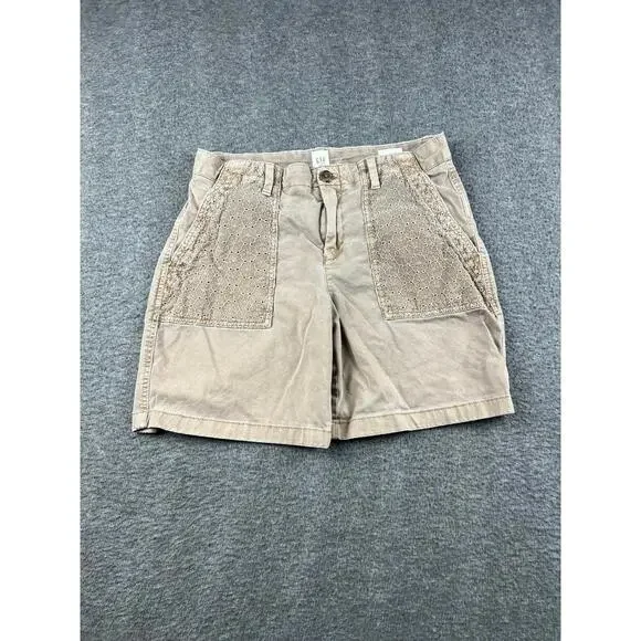 GAP Womens Casual Beige Shorts Size 4 - Picture 1 of 10